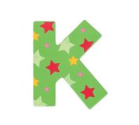 Bigjigs Toys Star Letter K (Green)