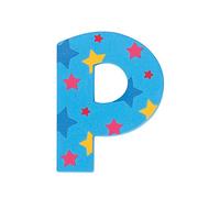 Bigjigs Toys Star Letter P (Blue)