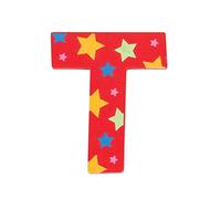 Bigjigs Toys Star Letter T (Red)