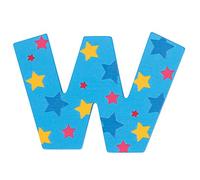 Bigjigs Toys Star Letter W (Blue)