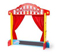 Bigjigs Toys Table Top Puppet Theatre, Wooden Toys for Kids Age 3+