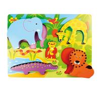 Bigjigs Toys Toys Chunky Lift Out Puzzle Safari Bigjigs Toys Multicolor
