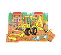 Bigjigs Toys Tray Puzzle Digger (9 Pieces) Bigjigs Toys Multicolor