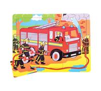 Bigjigs Toys Tray Puzzle Fire Engine Bigjigs Toys Multicolor
