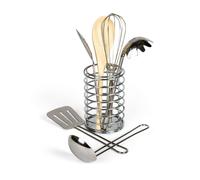 Bigjigs Toys Utensil Pot - 6pc Stainless Steel Cooking Utensils Set For Kids