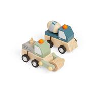 Bigjigs Toys Wind-Up Trucks (Mixer & Roller) Bigjigs Toys Multicolor