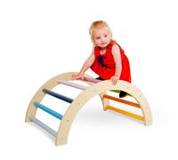 Bigjigs Toys FSC Certified Wooden Arched Climbing Frame for Toddlers & Kids