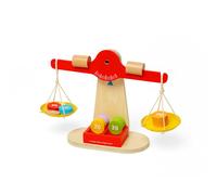 Bigjigs Toys Wooden Balancing Scales Game - Includes 7 Weighted Discs