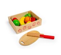 Bigjigs Toys Wooden Cutting Fruit Crate