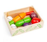 Bigjigs Toys Wooden Cutting Veg Crate