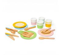 Bigjigs Toys Wooden Dinner Service Set - 20 Play Pieces