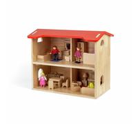 BIGJIGS Toys Wooden Dolls House