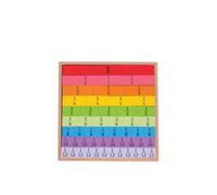 Bigjigs Toys Wooden Fractions Tray, Kids Math Toy, Multi