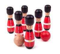 Bigjigs Toys Wooden Guardsman Skittles - Tabletop Games