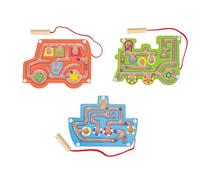 Bigjigs Toys Wooden Magnetic Labyrinth Game (Pack of 3)