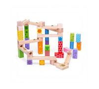 Bigjigs Toys Wooden Marble Run - 53 Piece
