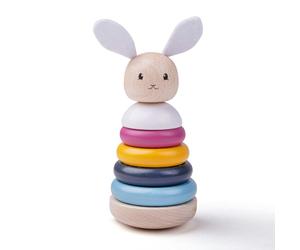 Bigjigs Toys Wooden Rabbit Stacking Rings