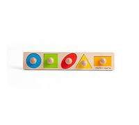 Bigjigs Toys Wooden Shape Sorter Puzzle - Baby & Toddler Toys, Montessori Learning, Ages 1-3