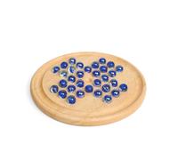 Bigjigs Toys Classic Wooden Solitaire Game with Marbles