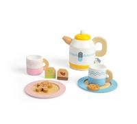 Bigjigs Toys Wooden Tea Set For Two Set - Includes A Kettle, Teacups And More
