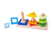 Bigjigs Toys Wooden Twist and Turn Puzzle, Shape Sorting Activity Toy