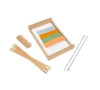 Bigjigs Toys Wooden Weaving Loom, Kids Starter Craft Kit