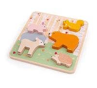 Bigjigs Toys, FSC Certified Woodland Chunky Puzzle, Wooden Toys, Wooden Puzzle, Baby Jigsaw, Jigsaw Puzzle, Baby Toys, Toddler Toys, Wooden Shapes
