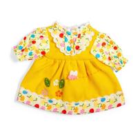 Bigjigs Toys Yellow Floral Doll Dress (Small) | Fun Outfit For Soft Dolls | Summer Dolly Dresses & Ragdoll Clothes | Outfits & Accessories For Dollies | Gifts For 2+ Year Old Girls & Boys