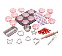 Bigjigs Toys Young Chefs Baking Set, Wooden Cooking & Kitchen Play Food | Wooden Baking & Cooking Kitchen Role Play Set, Develops Creativity & Imaginative Play for Children