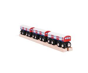 Bigjigs Wooden Railway Underground Train Set