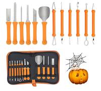BigKing 13Pcs Carving Set, Carbon Steel Pumpkin Tools for Halloween Decorations