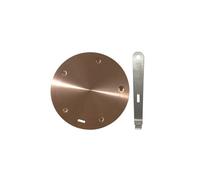 BigKing Heat Diffusion Plate 24 cm, Induction Adapter, Induction Cooking Plate Converter Disc with Removable Insulating Handle (Rose Gold)