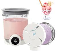 BigKing Pack of 2 Containers for Ninja Creami Swirl Pints and Lid, Ice Container Compatible NC700 NC701 Series Ninja Creami Swirl Pints, BPA-Free and Dishwasher Safe