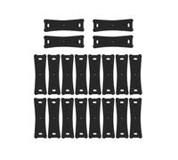BigKing Professional Slingshot Pouch, 20pcs Professional Slingshot Pouch Microfiber Leather Slingshot Replacement Band Pocket for Hunting Shooting Games