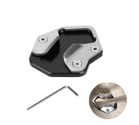 BigKing Side Stand Plate Pad, Motorcycle Kickstand Extension Pad, CNC Aluminum Side Stand, Motorcycle Foot Side Stand Support Enlarger Pad Fit for Tiger 800 2013-2017, Black
