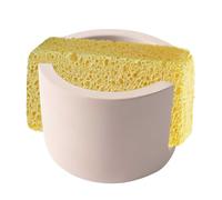 BigKing Small Diatomite Sponge Holder, Quick Drying in Three Seconds, Water Absorbing Sink Stone Drying Shelf for Kitchen Sink(8.4 * 6 * 2.5CM) (Brown)