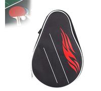 BigKing Table Tennis Racket Case,Table Tennis Racket Case Pings Pong Paddle Bat Bag With Balls Pouch, Black