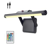 BIGLIGHT Rechargeable Picture Light with Remote,Wireless Painting Light,Picture Frame Light,48 Super Bright LEDs,12 Color Changing Accent Light,250LM Dimmable Art Light for Display,Dartboard-Black