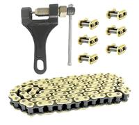 BIGLKNM 428 Motorcycle Chain 108 Links with Connecting Master Links and Chain Breaker Fit for CG125 YBR125 GS125 and More 100cc to 250cc Bikes Dirt Bike Go Kart