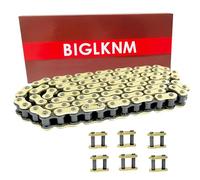 BIGLKNM 428H Motorcycle Chain 128 Links with 6pcs Connecting Master Link Fit for 110cc 125cc 50cc 90cc Dirt Pit Bike ATV; Heavy Duty Drive Seamless Steel Pipe Chain