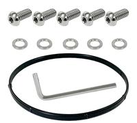 BIGLKNM 5 Pcs Titanium Alloy Derby Cover Bolts Screws with Hex Wrench & O-Ring Fit for Electra Glide Road King Street Glide Ultra Limited CVO