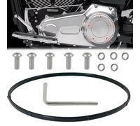 BIGLKNM Replacement Derby Cover Screw Bolt Kit Fit for Softail Dyna Touring FLH/T Comes with 304 Stainless Steel Motorcycle Bolts Screws & Hex Wrench & O-Ring