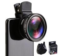 Biglumin 2-in-1 Universal Mobile Phone Camera Lens, 12.5x Macro Lens for iPhone, 0.45x Wide Angle Lens, Macro Lens Mobile Phone for Most Smartphones
