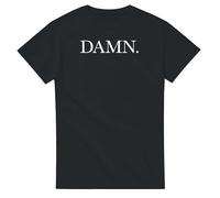 BigMerchStore Damn T-Shirt - Hip Hop Tee - Motivational Rap Shirt, Black, L