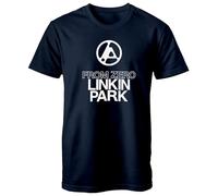 BigMerchStore Linkin Park 2025 T-Shirt - from Zero World Tour - Gift - Unisex, Blue, L