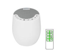 BIGMONAT White Noise Machine with Remote Control, 60 Natural Soothing Sounds and AC Adapter Power Supply (Including), with Memory and Timing Functions, Suitable for Adults and Infants-White