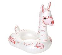BigMouth Inc. Giant Inflatable Pearlescent Llama Pink and White 3 ft Long Pool Float Made from Durable Vinyl | 116.8 cm x 87.6 cm x 121.9 cm