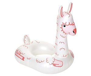 BigMouth Inc. Giant Inflatable Pearlescent Llama Pink and White 3 ft Long Pool Float Made from Durable Vinyl | 116.8 cm x 87.6 cm x 121.9 cm