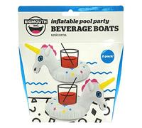 BigMouth Inc. Inflatable 2 Pack Unicorn Star Pool Drink Holder/Floats Beverage Boats for Pool, Hot Tub or Bath | Pack of Two | 19 cm x 15 cm x 8 cm