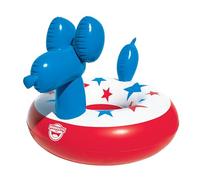 BigMouth Inc Patriotic Balloon Dog Pool Float - Red White and Blue Inflatable Inner Tube with Balloon Dog Design for Pool Lake Beach and 4th of July Parties